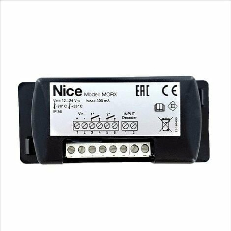 Electricit * | Nice Joli Decodeur Pour Lecteur De Proximite Etp Ou Jusqu'A 4 Selecteurs Eds/Edsi Connectes En Code Parallele : Morx