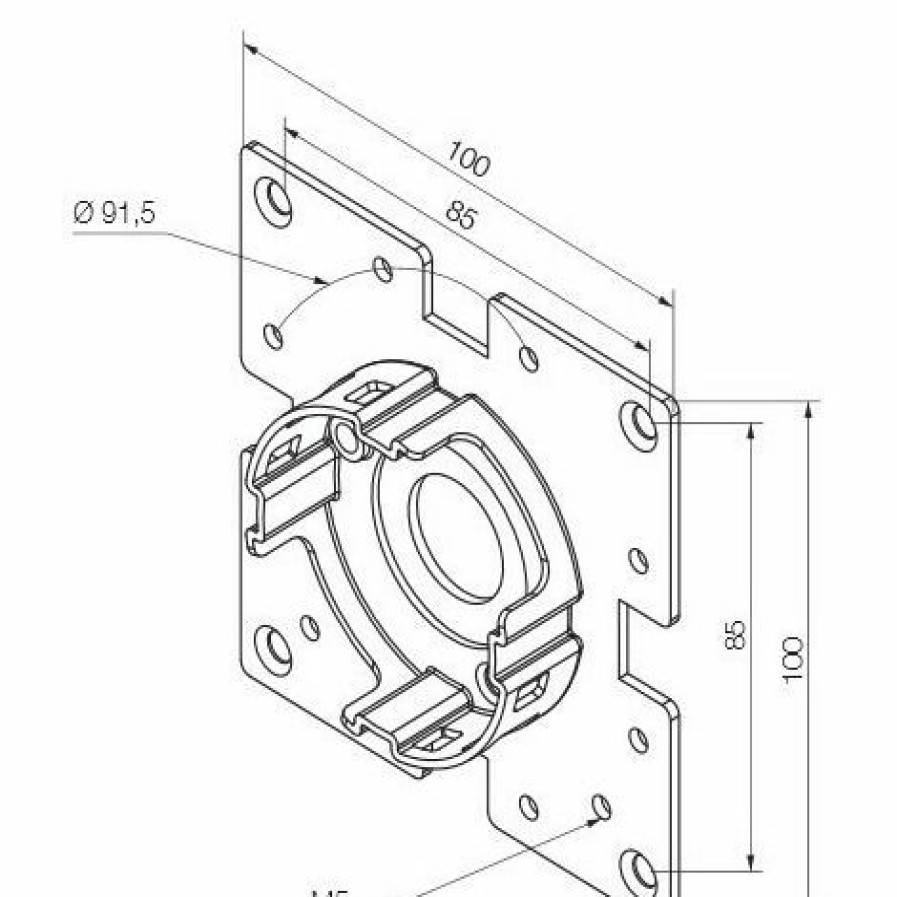 Electricit * | Support Universel A Brides 100 100 Pour Era Nice