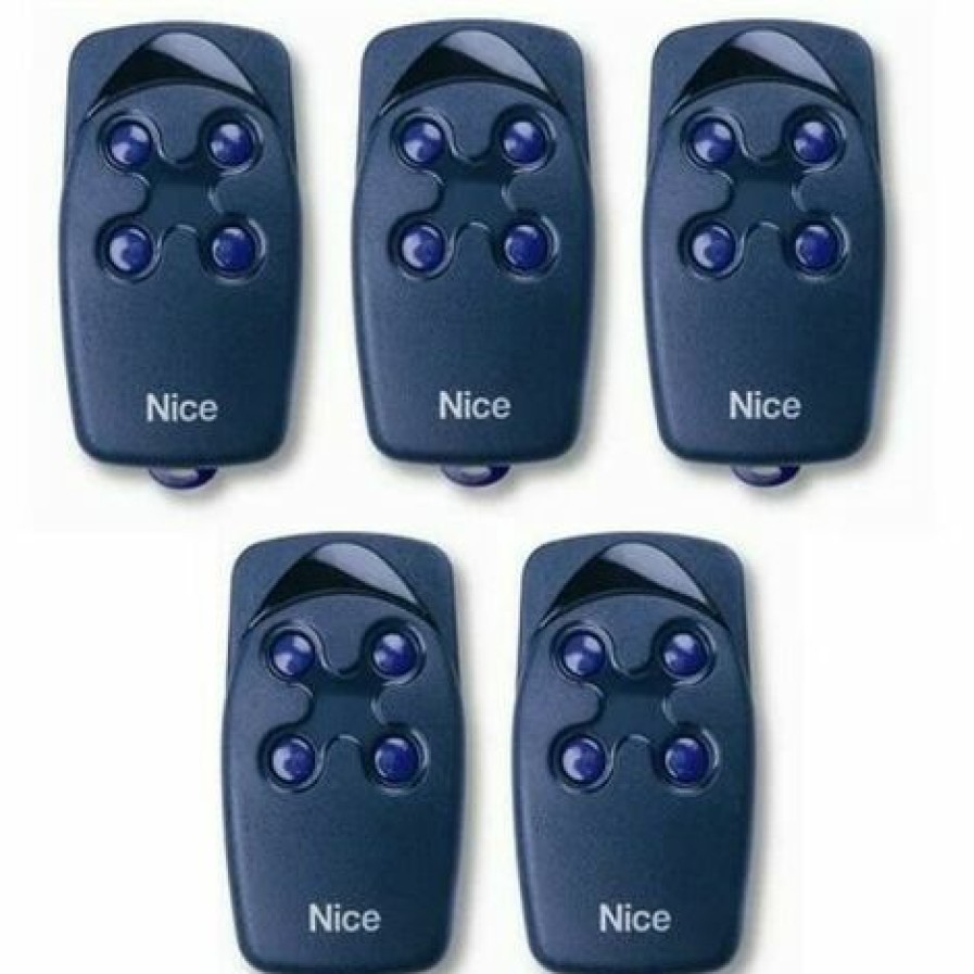 Electricit * | Pack De 5 Telecommandes Nice Flo 4 Frequence 433 Mhz