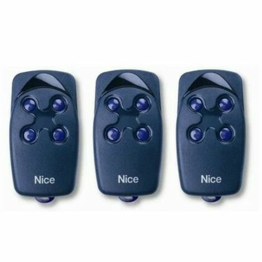 Electricit * | Pack De 3 Telecommandes Nice Flo 4 Frequence 433 Mhz