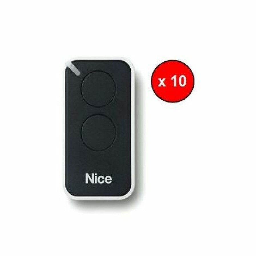 Electricit * | Pack 10 Telecommandes Noire Inti2 Nice